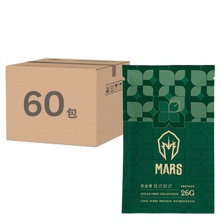 MARS 戰神 水解乳清蛋白 茗金萱奶茶 無甜風味 Set, 26g 蛋白質, 100% 水解乳清, 35g, 60包