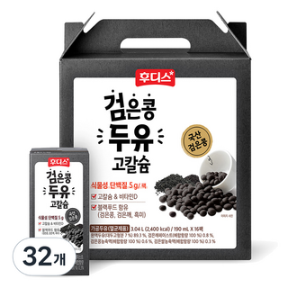 일동후디스 고칼슘 검은콩 두유, 32개, 190ml