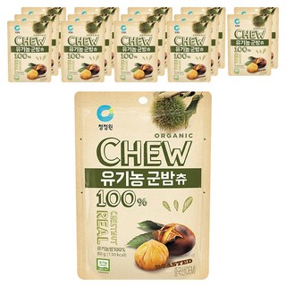 청정원 유기농 군밤츄, 80g, 15개