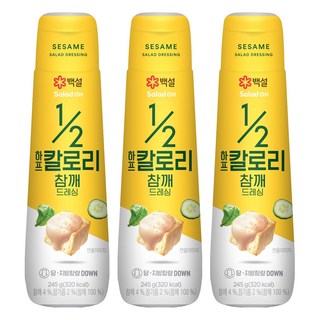 백설 하프칼로리 참깨 드레싱, 245g, 3개
