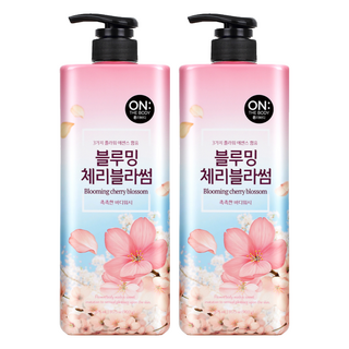 온더바디 체리블라썸 바디워시 꽃향, 900g, 875ml, 2개