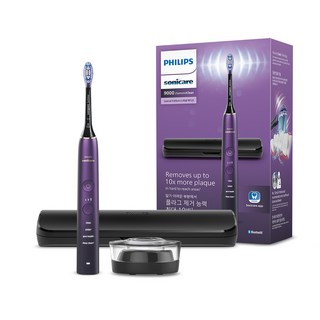 필립스 소닉케어 다이아몬드클린 9000 스페셜 에디션 전동칫솔, HX9911/74, 퍼플블랙, 1개