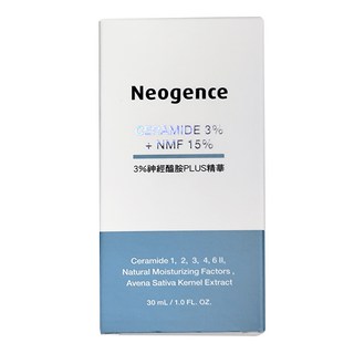 Neogence 霓淨思 3%神經醯胺PLUS精華, 強化保濕, 增加肌膚彈性, 法國燕麥萃取, 30ml, 1瓶