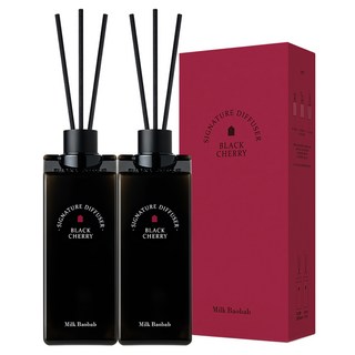 밀크바오밥 시그니처 대용량 디퓨저, 블랙체리, 500ml, 2개