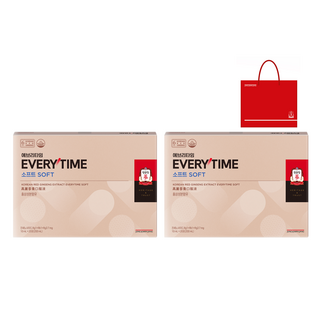 에브리타임 홍삼정소프트 + 쇼핑백, 200ml, 2개