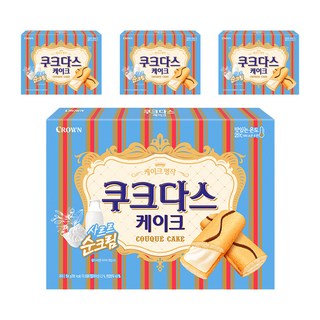 쿠크다스 케이크, 154g, 4개