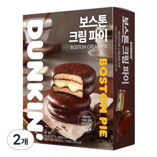 던킨도너츠 보스톤 크림 파이 12개입, 336g, 2개