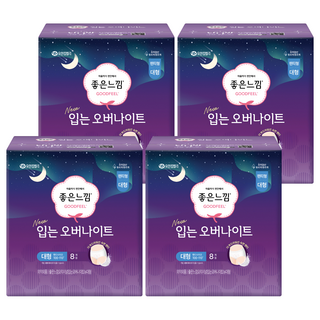 좋은느낌 입는 오버나이트, 팬티형, 8개입, 4개