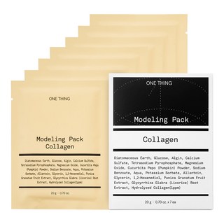 원씽 콜라겐 모델링 팩 사용 모습