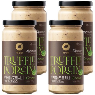 청정원 트러플 앤 포르치니 크림 파스타소스, 350g, 4개