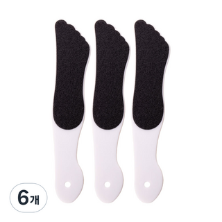 젤로젤로 위생 발바닥 뒷꿈치 각질 파일 세트, 1개입, 6개
