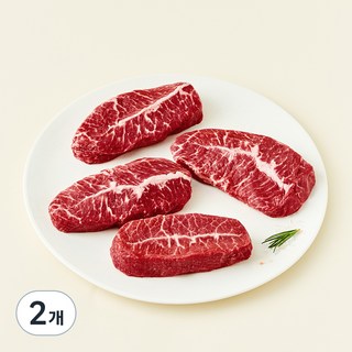 미국산 프라임 소고기 부채살 스테이크용 (냉장), 1kg, 2개
