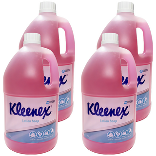 크리넥스 핑크 로션솝 핸드워시 은은한 플로랄향, 4L, 4개