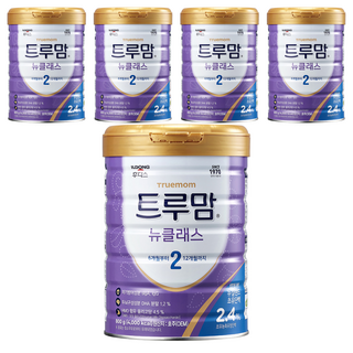 트루맘 뉴클래스 분유 2단계, 800g, 5개