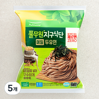 풀무원 지구식단 메밀두유면, 150g, 5개
