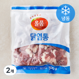 올품 닭염통 (냉동), 2개, 500g