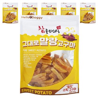 참좋은간식 강아지 그대로 말랑 스틱 건조간식, 고구마맛, 250g, 6개