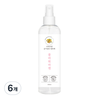 더허브샵 차량 & 섬유 탈취제 본품, 250ml, 6개, 플라워마켓