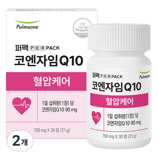 퍼팩 풀무원 퍼펙 코엔자임Q10 혈압케어 코큐텐 21g, 2개, 30정