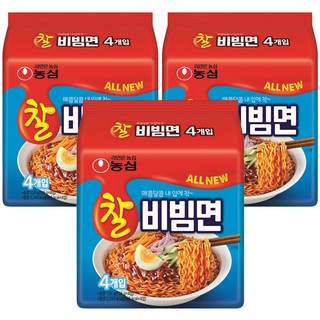 농심 찰비빔면 130g, 12개