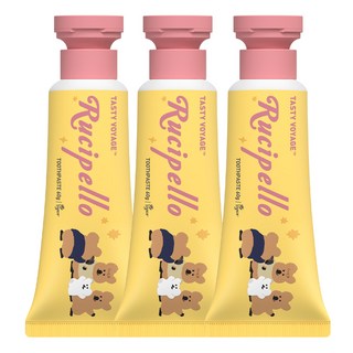 루치펠로 울라울라 어린이 저불소 치약, 60g, 3개