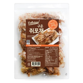 해맑은푸드 구운 쥐포채, 400g, 1개