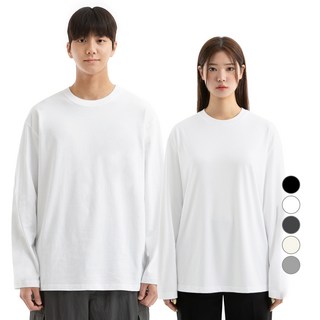 네이븐 남녀공용 20수 루즈핏 긴팔티 NAB8T1
