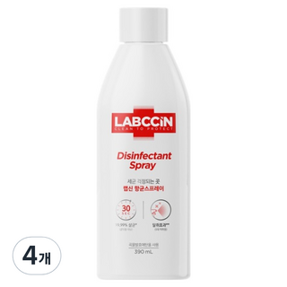 랩신 항균 스프레이 용기형 리필, 390ml, 4개