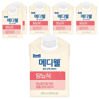 메디웰 매일 당뇨식, 200ml, 6개