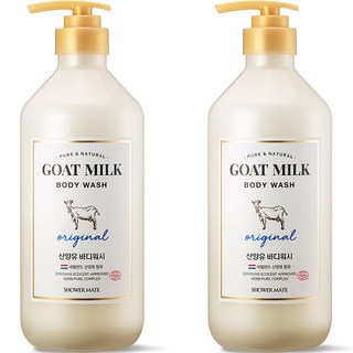 샤워메이트 산양유 바디워시 오리지널, 800ml, 2개