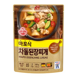 오뚜기 마포식 차돌된장찌개, 500g, 1개