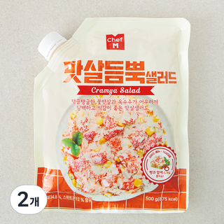 쉐프엠 맛살듬뿍 샐러드, 500g, 2개