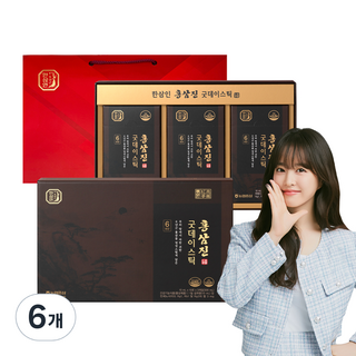 한삼인 홍삼진 굿데이스틱 30p, 300ml, 6개