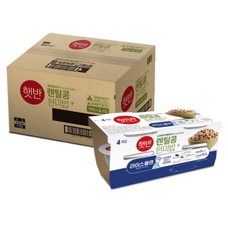 햇반 라이스플랜 렌틸콩 현미밥, 190g, 24개