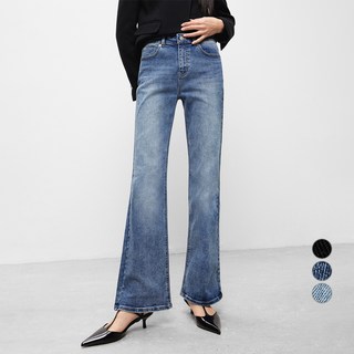 미쏘 여성용 핏업데님 부츠컷 팬츠 롱