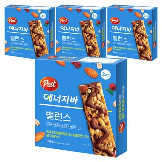 포스트 에너지바 밸런스 3p, 50g, 12개