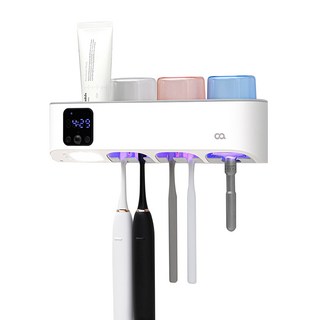 오아 클린이퓨어C 대용량 유선 무선겸용 UV C LED 살균 칫솔 건조기 OTS-006WH 화이트 상품 이미지