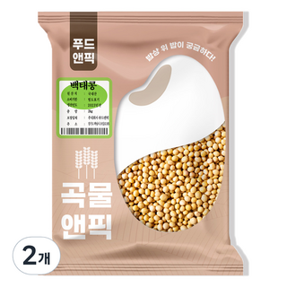 곡물앤픽 백태콩, 2kg, 2개