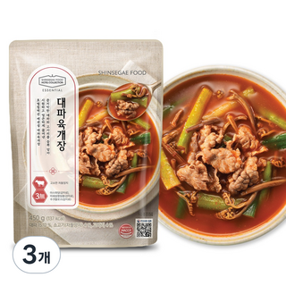 신세계푸드 호텔컬렉션에센셜 대파 육개장, 450g, 3개