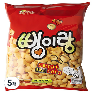우리식품 뻥이랑, 250g, 5개