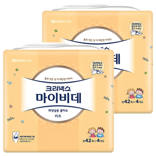 마이비데 키즈 화장실용 물티슈 캡형, 42개입, 8개