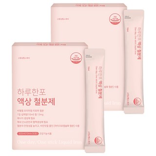 고철남헬스케어 하루한포 액상 철분제, 30회분, 2개