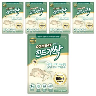 컴배트 진드기싹 시트, 60g, 5개