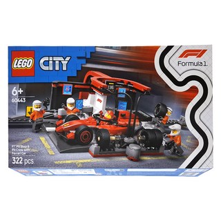 LEGO 樂高 City F1維修站，維修人員和 Ferrari Set, 60443, 322顆粒, F1維修站 維修人員和 Ferrari 3, 1盒