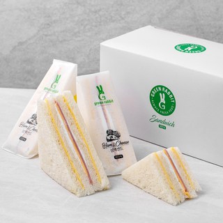 그린래빗 삼색샌드위치, 80g, 4개 대표 이미지 - 편의점 음식 추천