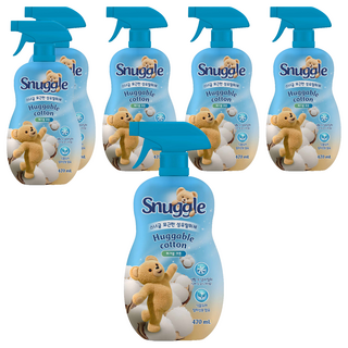 스너글 포근한 섬유탈취제 허거블 코튼 본품, 470ml, 6개