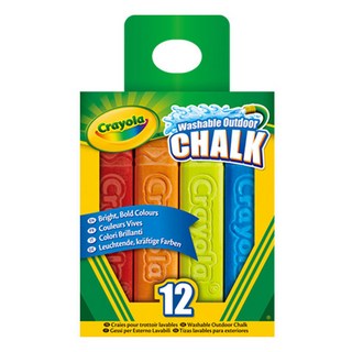 크레욜라 워셔블 수성 분필 야외용 536191, 12색, 1세트