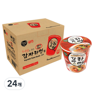 삼육 우리밀 감자라면 컵 73g, 24개
