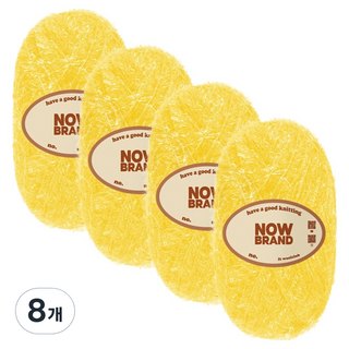 울클럽 나우브랜드 수세미실 80g, 109 노랑, 8개