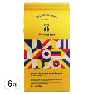 워너빈 스페셜티 파푸아뉴기니 심부 A Grade 원두커피, 에스프레소, 500g, 6개